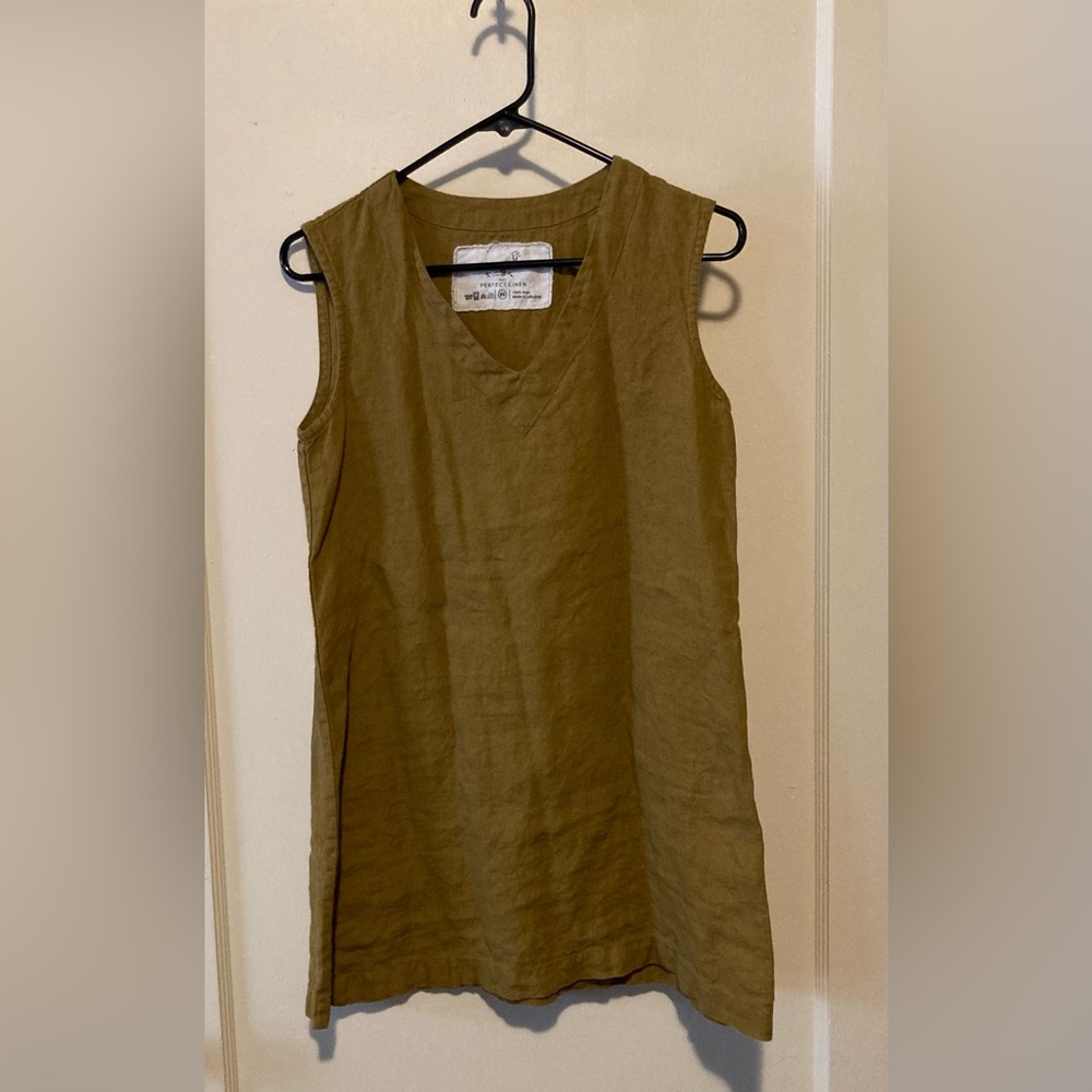 notPERFECTLINEN Sleeveless Tunic Tank
